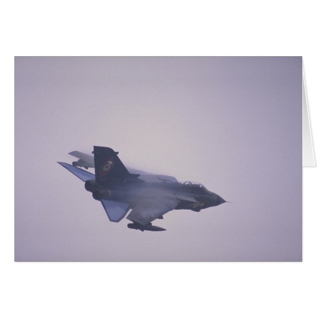 Cartão Tornado GRI, bombardeiro RAF (Frente Horizontal)