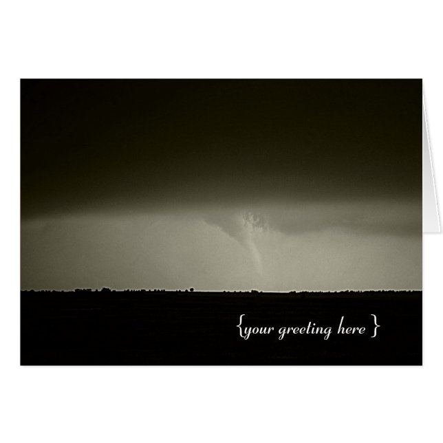 Cartão Tornado Personalizável (Frente Horizontal)