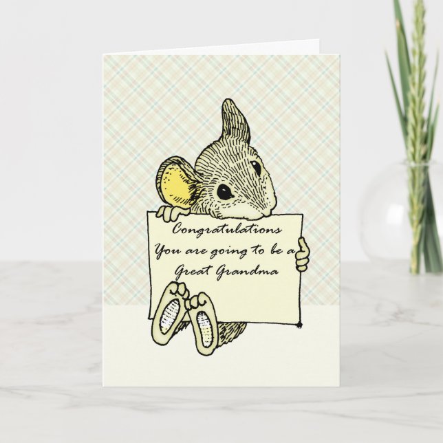 Cartão Tornando-se uma avó Excelente (Frente)