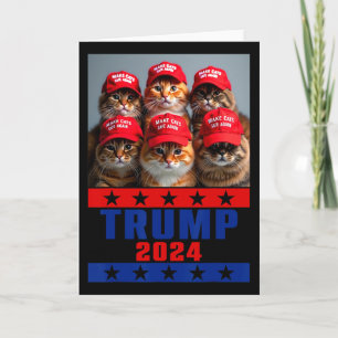 Cartão Tornar Gatos Divertidos Salvar Novamente Trump EUA