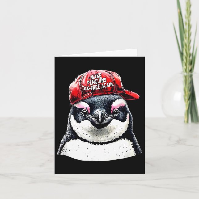 Cartão Tornar O Pinguim Isento De Imposto Novamente - Res (Frente)