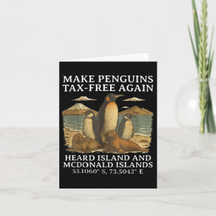 Cartão Tornar os pinguins isentos de impostos Mais Uma Ve