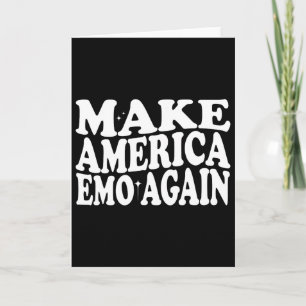 Cartão Torne a América Emo Novamente Divertido Goth Nós D