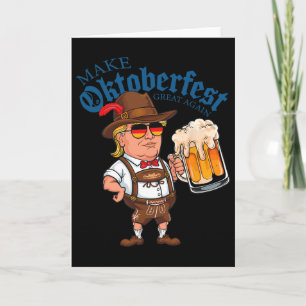 Cartão Torne Grande Novamente Caneca de Cerveja Engraçada