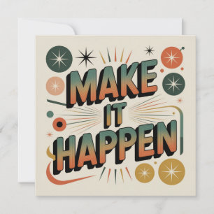 Cartão Torne Isso Realidade