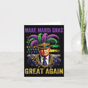 Cartão Torne o Excelente Mardi Gras Novamente Engraçado M