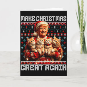 Cartão Torne o Natal Grande Novamente Xmas Divertido Trum