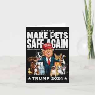 Cartão Torne Os Animais Seguros Novamente Trump 2024 Salv