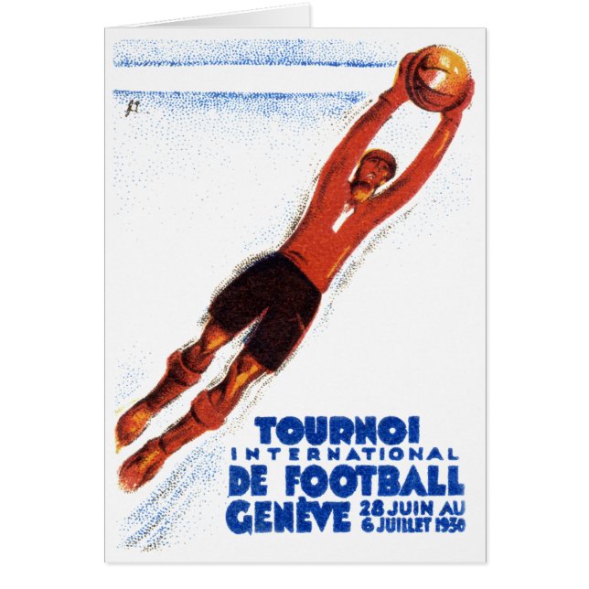 Cartão Torneio de futebol de 1930 (Frente)