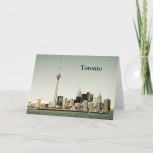 Cartão Toronto skyline greeting card