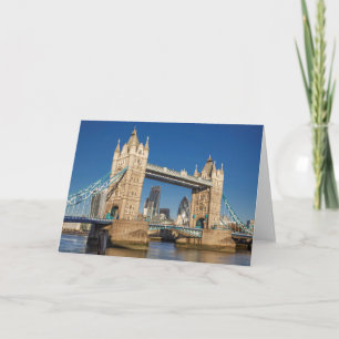 Cartão Torre Bridge Vazio London Saudação