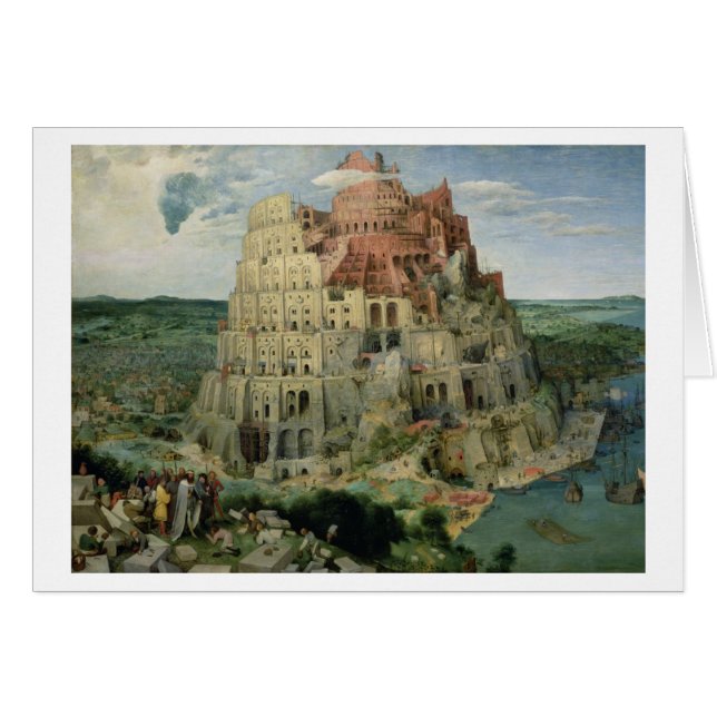 Cartão Torre de Babel, 1563 (óleo no painel) (Frente Horizontal)