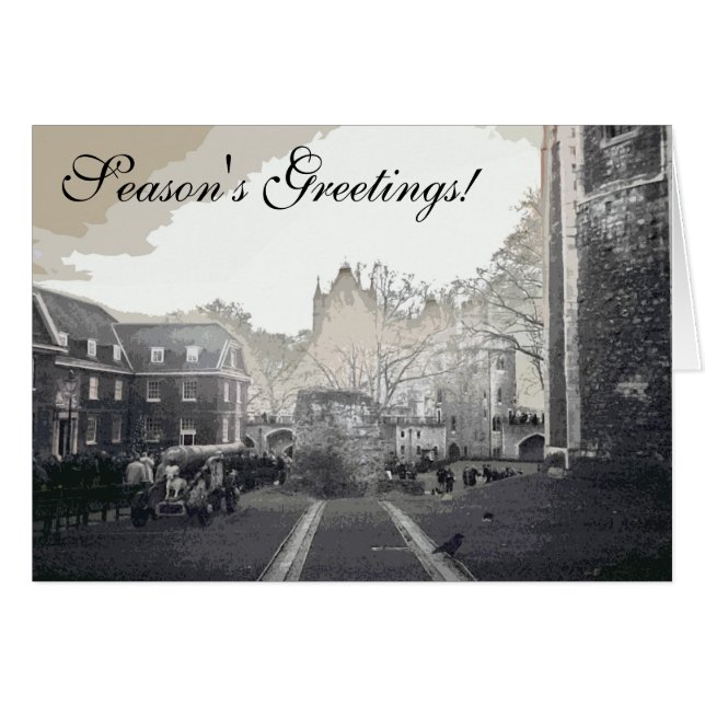 Cartão Torre de Londres por Alexandra Cook aka Linandara (Frente Horizontal)