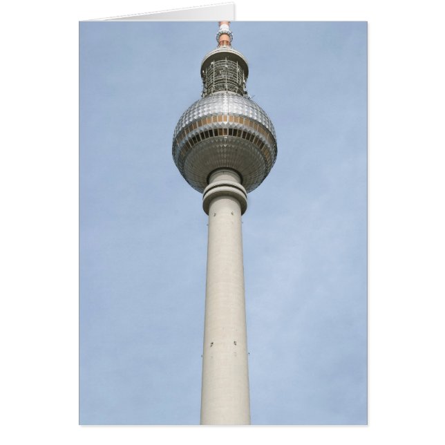 Cartão Torre de Televisão de Berlim (Frente)