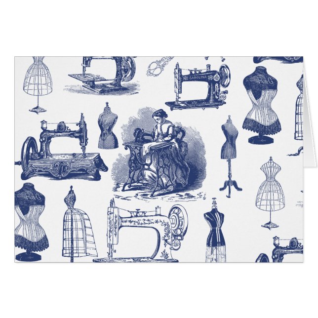 Cartão Torre de Vintage (Frente Horizontal)