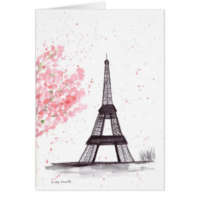 Cartão Torre Eiffel de Paris (Frente)