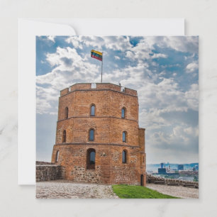 Cartão Torre Gediminas em Vilnius, Lituânia