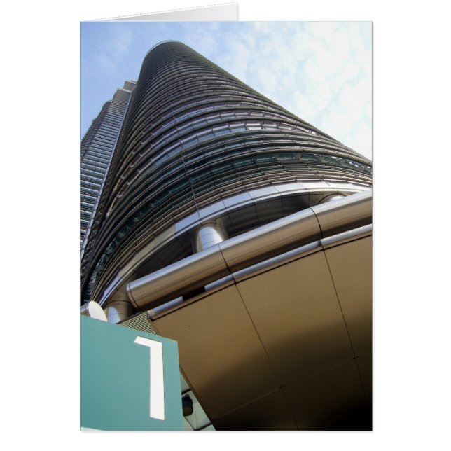 Cartão torre gêmea do petronas (Frente)