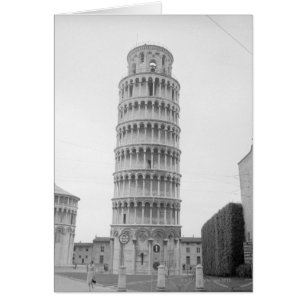 Cartão Torre inclinada de Pisa