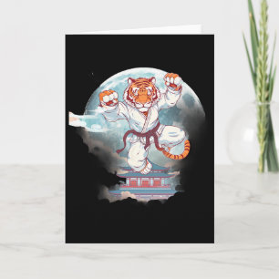 Cartão Torre Pagode do Tigre Kung Fu Lua Mma Taekwondo Ch