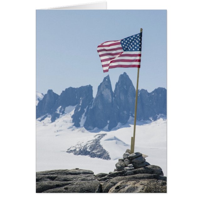 Cartão Torres de Juneau Icefield Taku (vazio para dentro) (Frente)