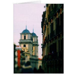 Cartão Torres Gêmeas Coloridas - Madrid, Espanha