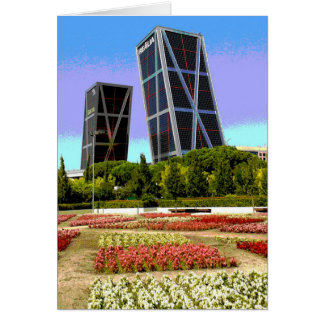 Cartão Torres Kio de Madrid