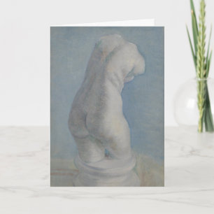 Cartão Torso de Gesso de Van Gogh - Arte Clássica Azul