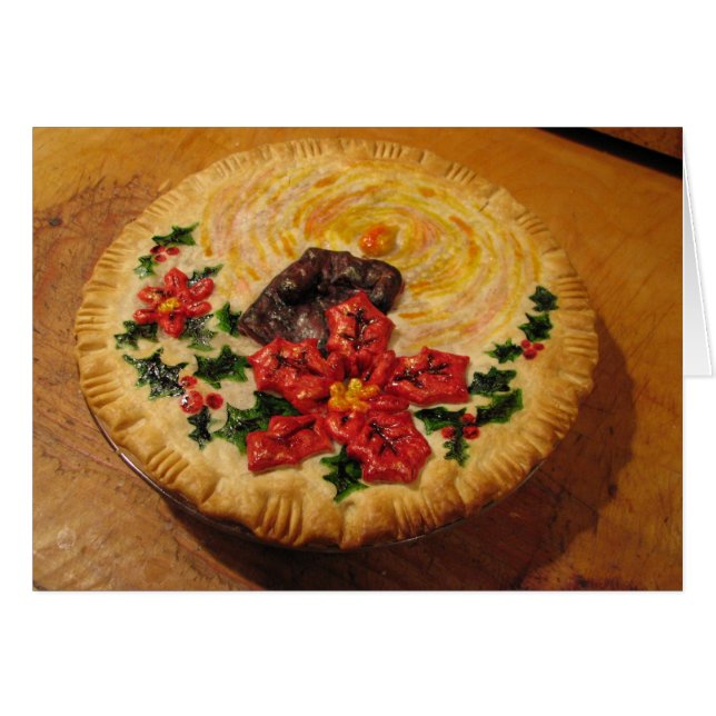 Cartão Torta da vela (Frente Horizontal)