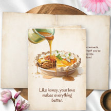 Torta de Maçã Vintage em Moldura Feliz Dia das Mãe