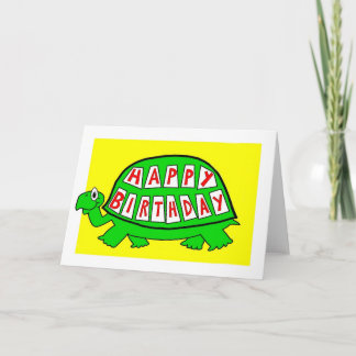 Cartão Tortoise Happy Birthday