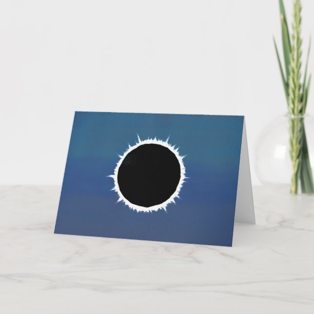 Cartão Total Solar Eclipse - Greeting Card (Frente)