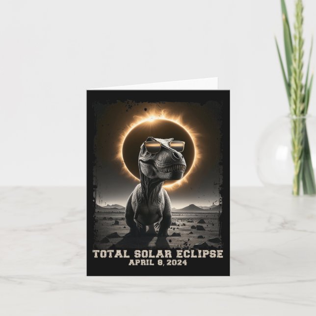 Cartão Totalidade do Dinossauro Trex 2024 Crianças Rapaze (Frente)