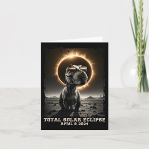 Cartão Totalidade do Dinossauro Trex 2024 Crianças Rapaze