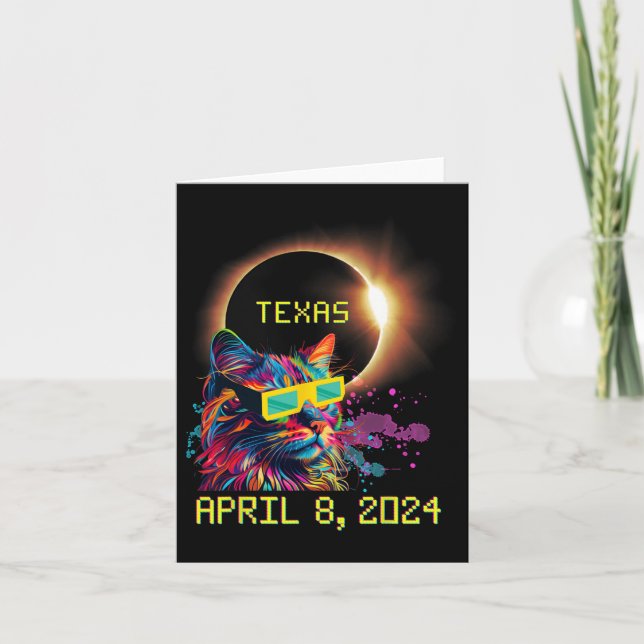 Cartão Totalidade Total Eclipse Solar Cat. 8 de abril de  (Frente)