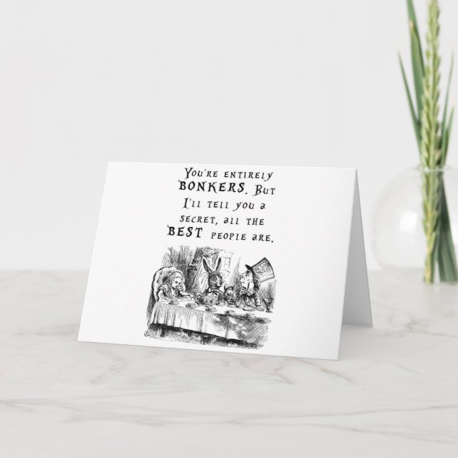 Cartão totalmente loucos A4 (Frente)