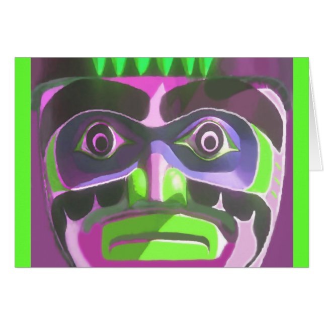 Cartão Totem Escamoso Tradicional (Frente Horizontal)