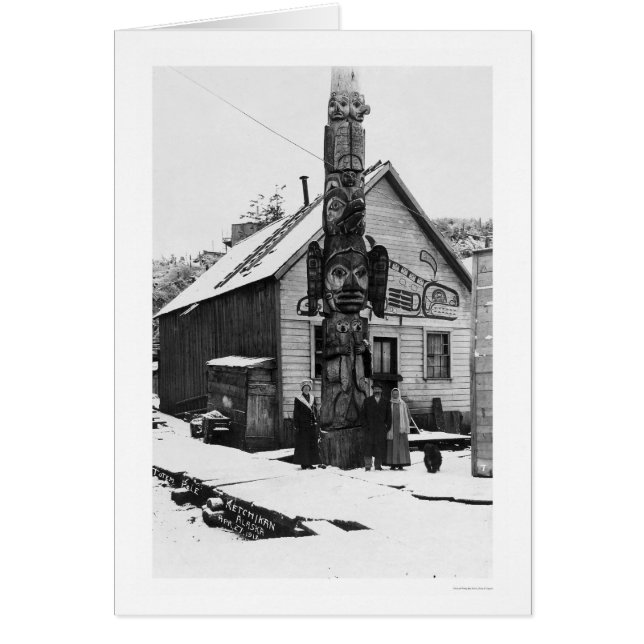 Cartão Totem Ketchikan 1913 (Frente)