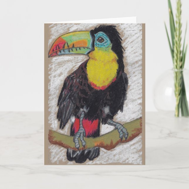 Cartão Toucan sketch greeting card by Nicole Janes (Frente)