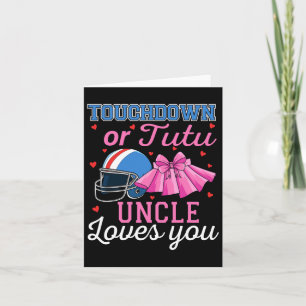 Cartão Touchdown Ou Tutu Tio Ama Você Futebol Gênero