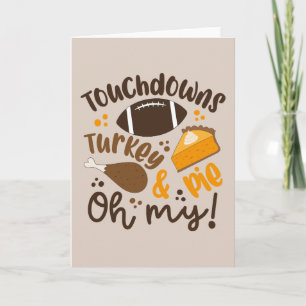 Cartão Touchdowns Peru & Torta Oh Meu