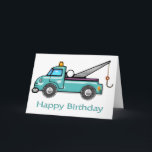 Cartão Tough Tow Truck Birthday<br><div class="desc">Cute and colorful images designed especially for children. Coordinating postage stamps are available in this store.</div>