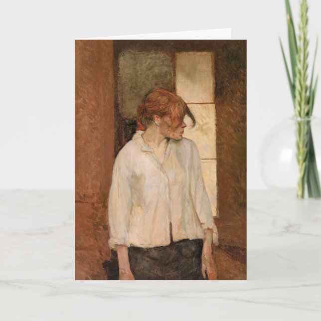 Cartão Toulouse-Lautrec - A Montrouge, Rosa La Rouge (Frente)