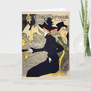 Cartão Toulouse-Lautrec - Divã Japonês