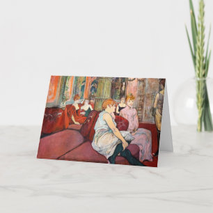 Cartão Toulouse-Lautrec - No Salão, rue des Moulins
