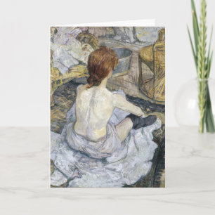 Cartão Toulouse-Lautrec - Rousse / La Toilette