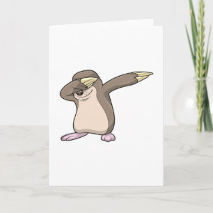 Cartão Toupeira no Dab de Dança Hip Hop