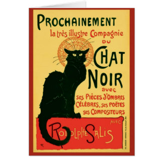 Cartão Tournée du Chat Noir, Theophile Steinlen