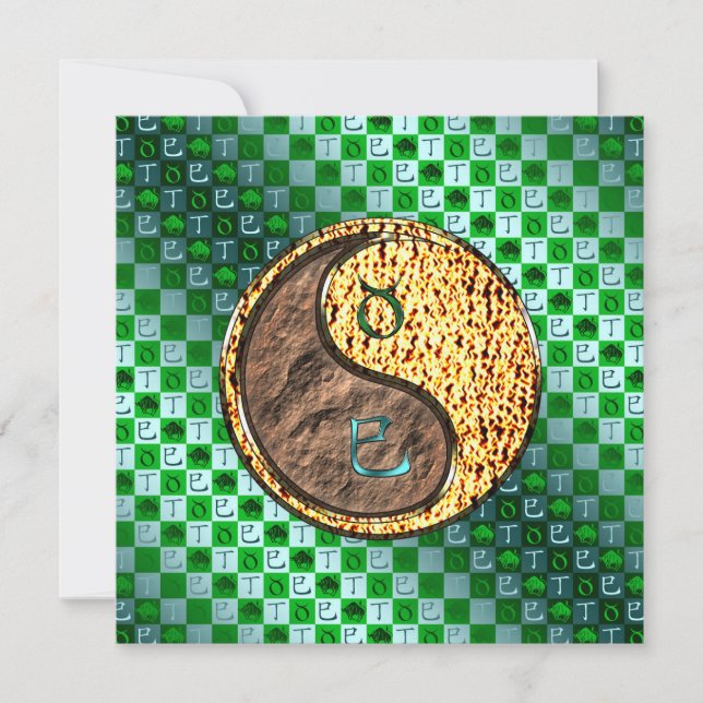 Cartão Touro & Cobra de Fogo (Frente)