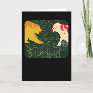 Cartão Touro E Urso